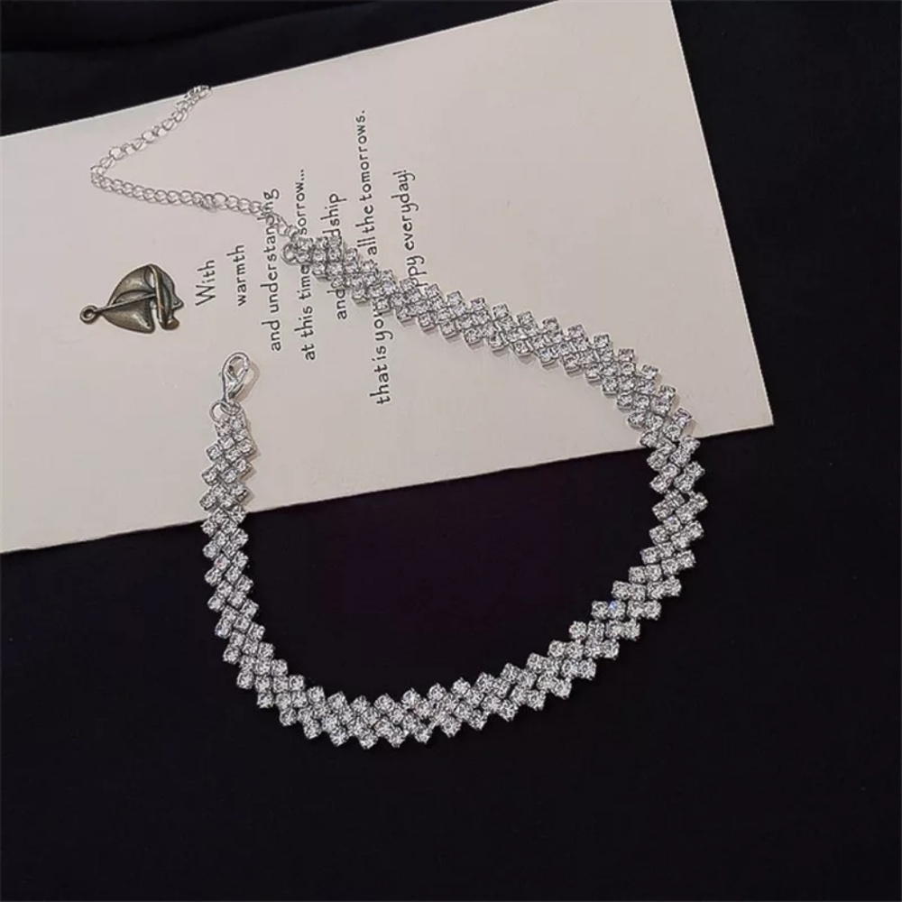 Rhinestone Choker Crystal Necklace